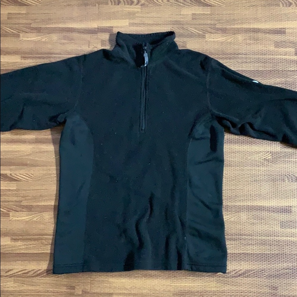 The North Face black fleece sweater.  MED.